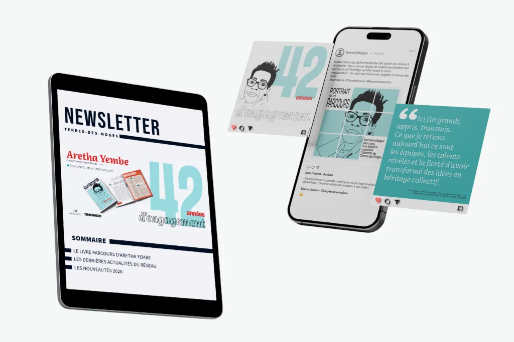 Communication digitale Karistoria : Newsletter et réseaux sociaux pour récit de carrière